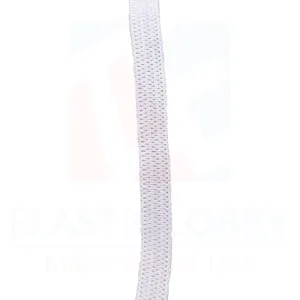 1/4" (6mm) White Knitted Elastic - US Made