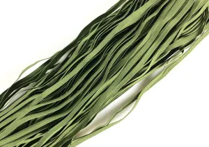 1/4" Flat Elastic - Army Green