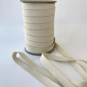 18mm Organic Cotton Eco Elastic - Ecru