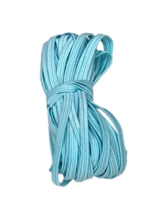 1/8" Flat Elastic - Baby Blue