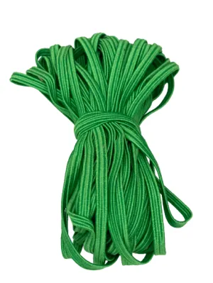 1/8" Flat Elastic - Green Grass