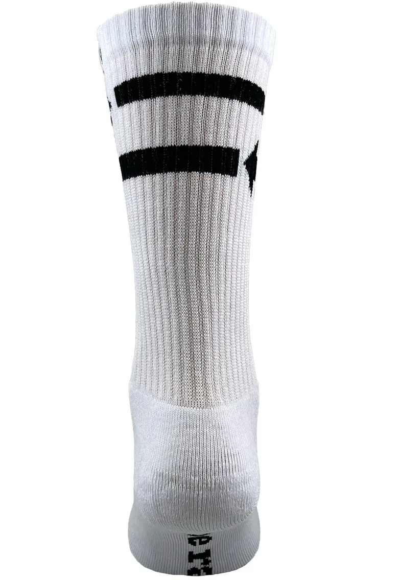 2 Pairs Mixed Toe Rags® Arrow Fashion Crew Sock