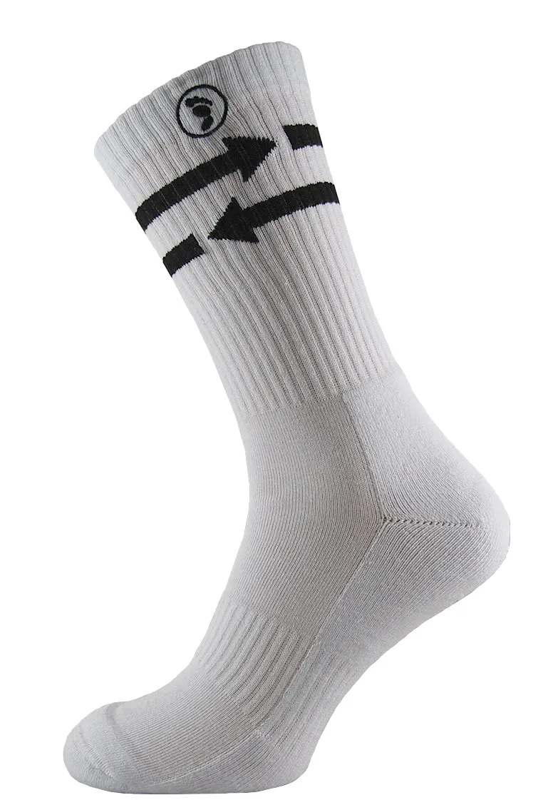 2 Pairs Mixed Toe Rags® Arrow Fashion Crew Sock