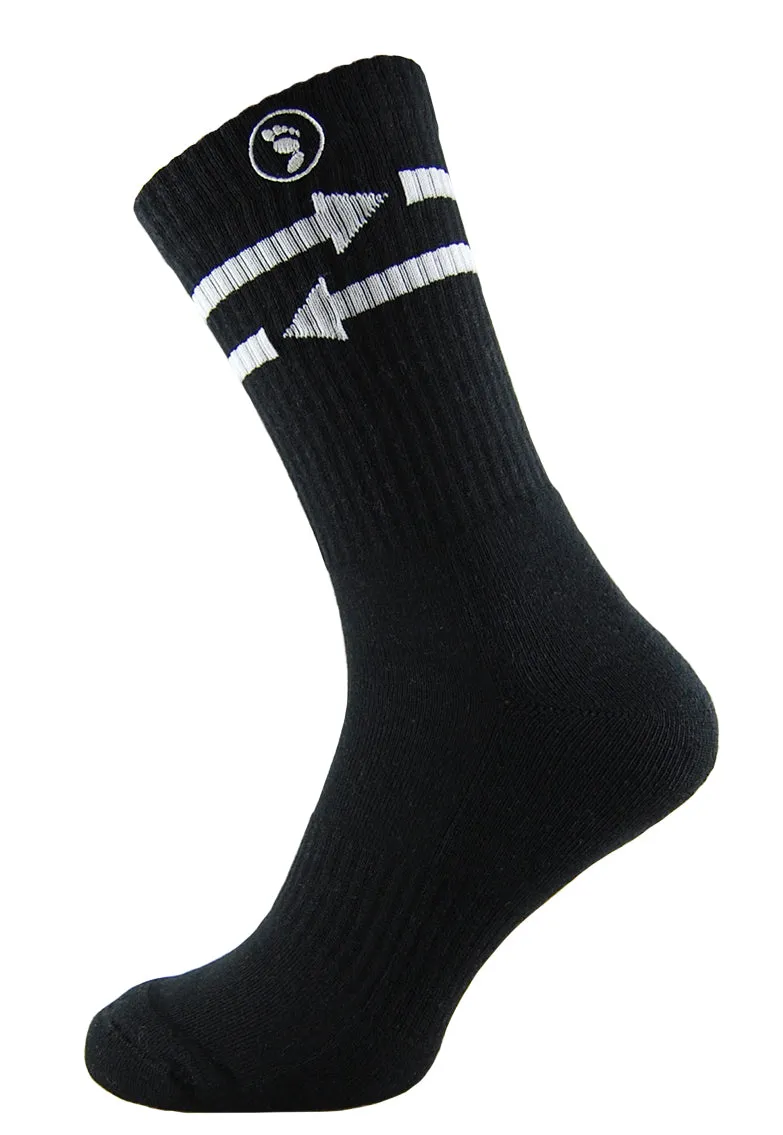 2 Pairs Mixed Toe Rags® Arrow Fashion Crew Sock