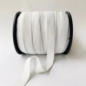 25mm White Recycled Eco GRS Elastic