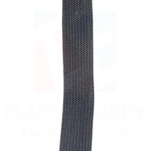 3/4" (19mm) Heavy Black Knitted Elastic - US Made