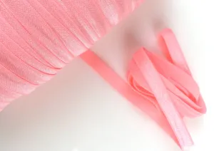 3/8" Flat Elastic - Flamingo Pink