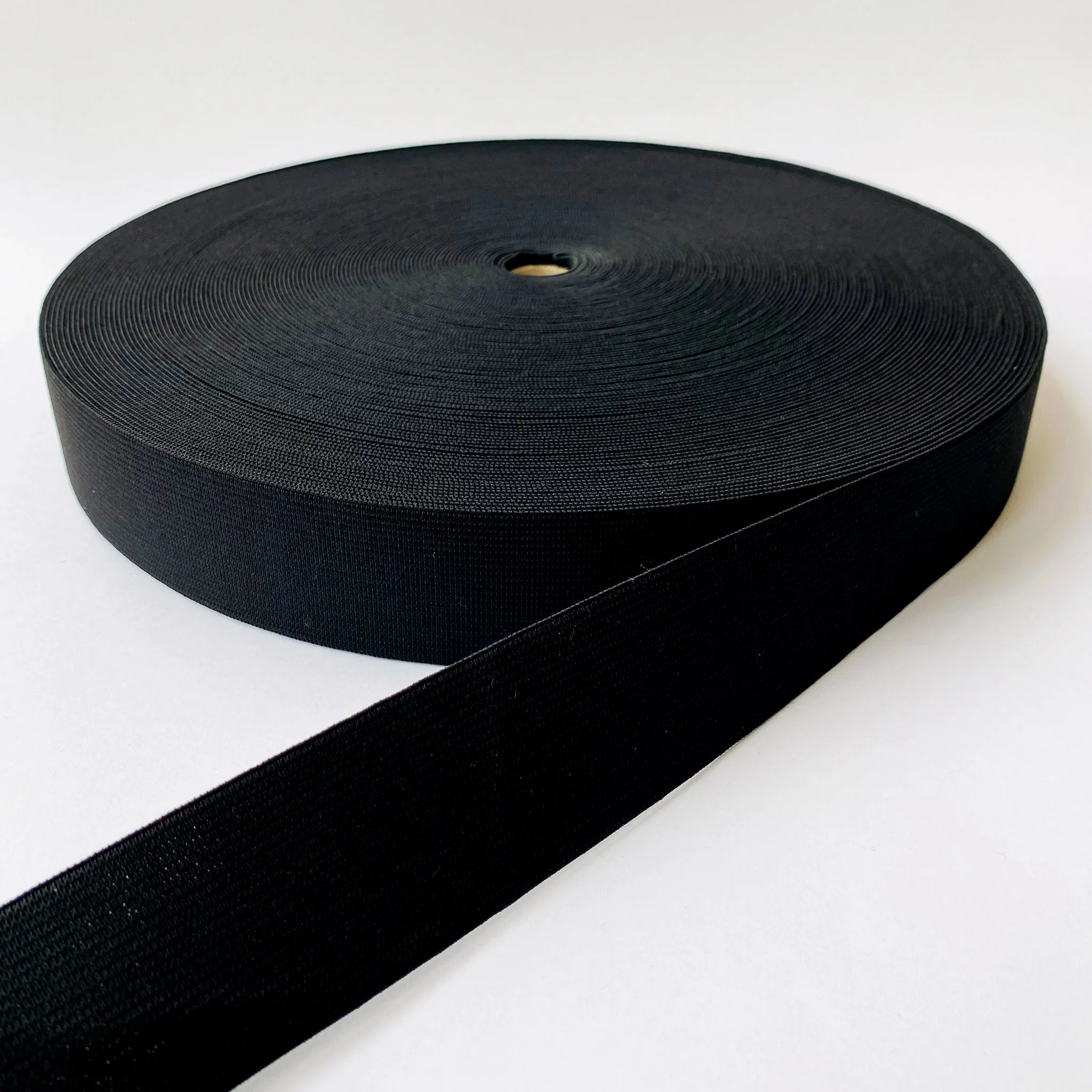 40mm Black ECO Recycled GRS Elastic