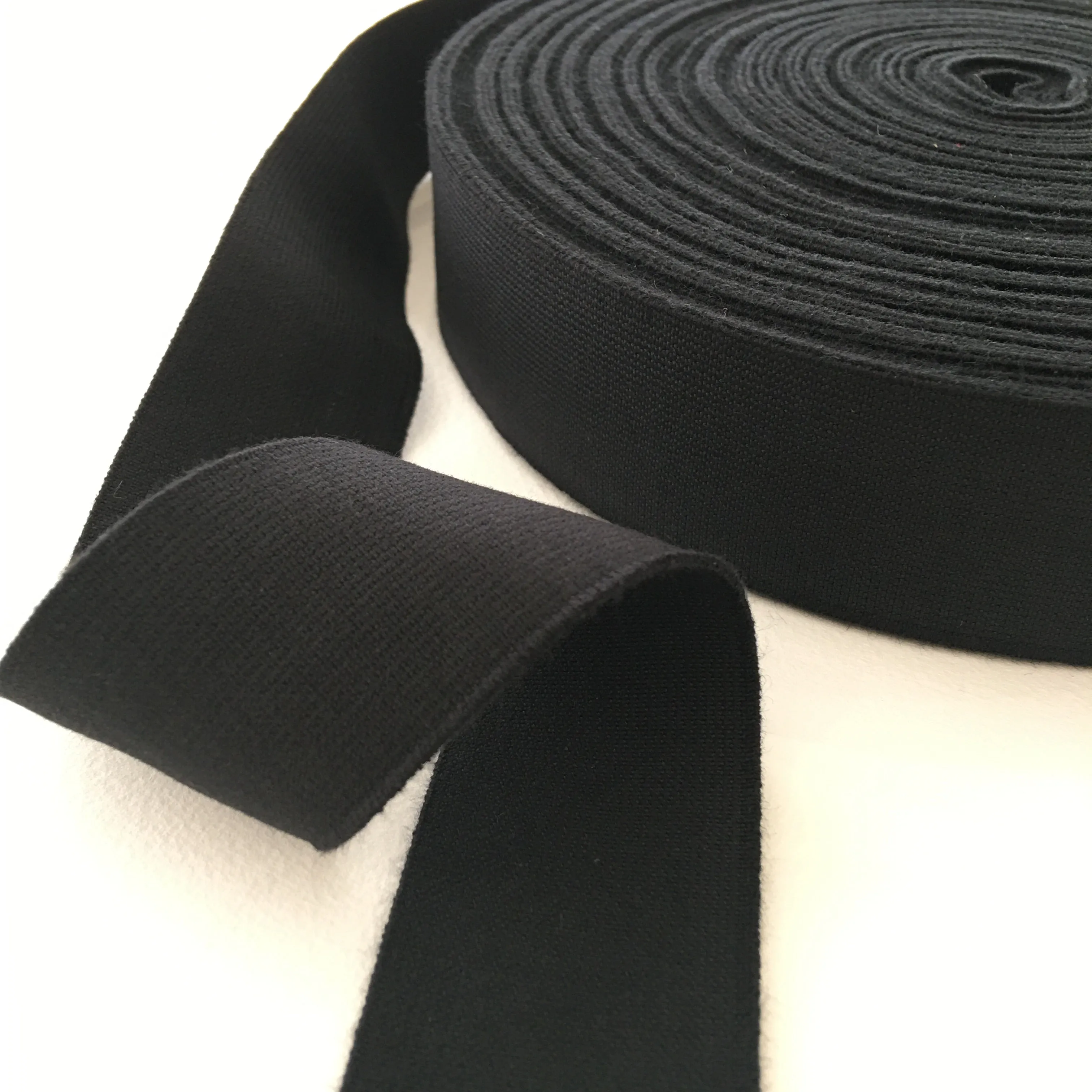40mm Organic Cotton Eco Elastic - Black