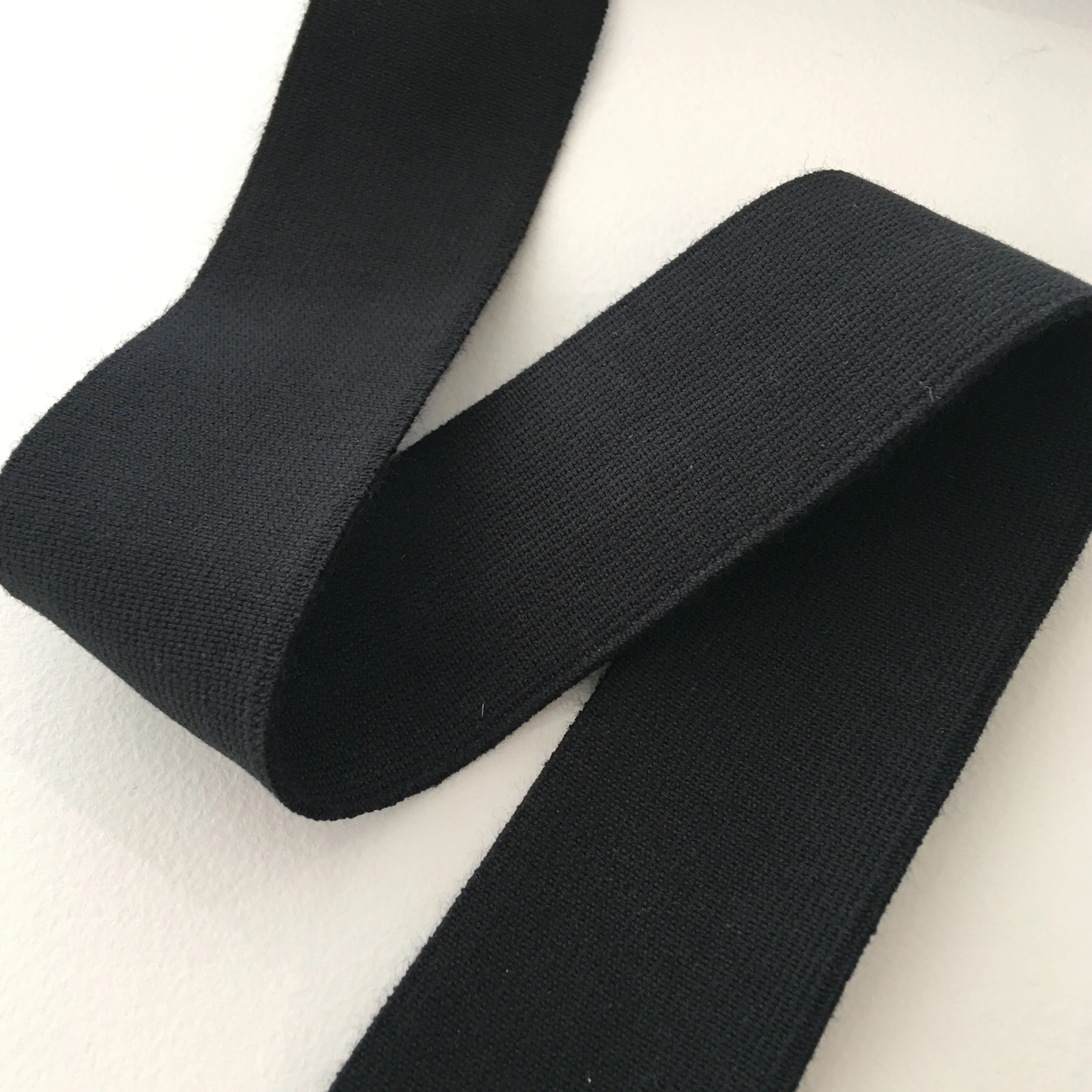 40mm Organic Cotton Eco Elastic - Black