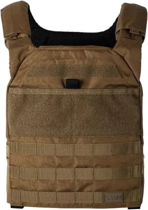 5.11 Tactical Unisex TacTec Trainer Weight Vest, Breathable Mesh Pads, Style 56693ABR, Kangaroo, One Size