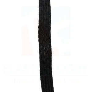 5/16" (8mm) Black Knitted Elastic - US Made