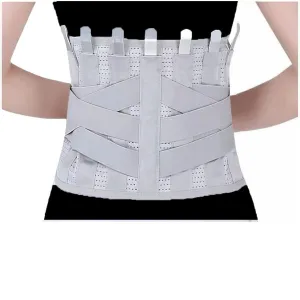 7 Steel Plate High Support Back Brace Lumbar Support Belt Spine Corrector Work Sports Fitness Waist Trainer For Women Men Adult