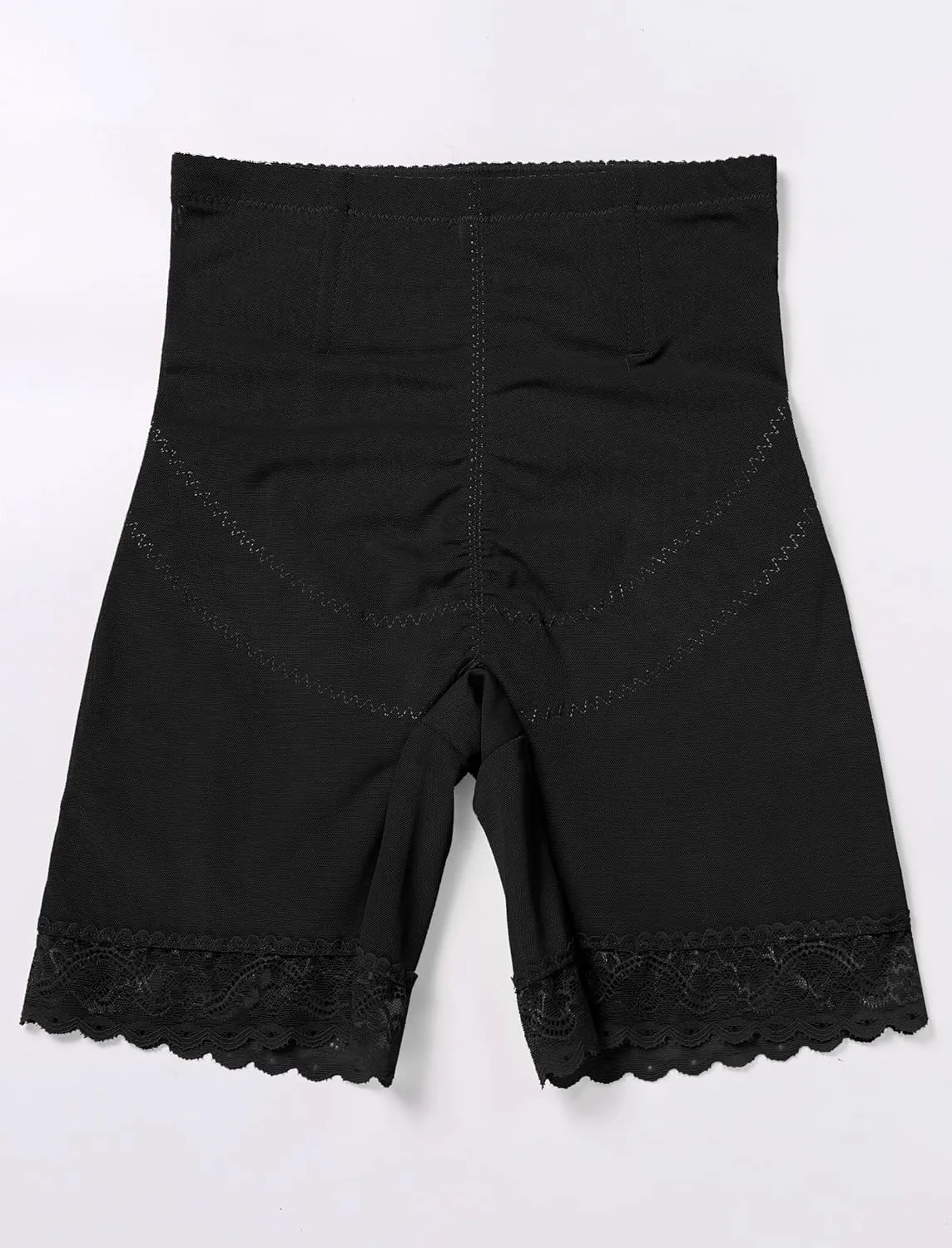 ABAFIP Men's Shapewear Lace Tummy Control Underwear High Waist Sissy Pouch Panties Girdle Waist Trainer