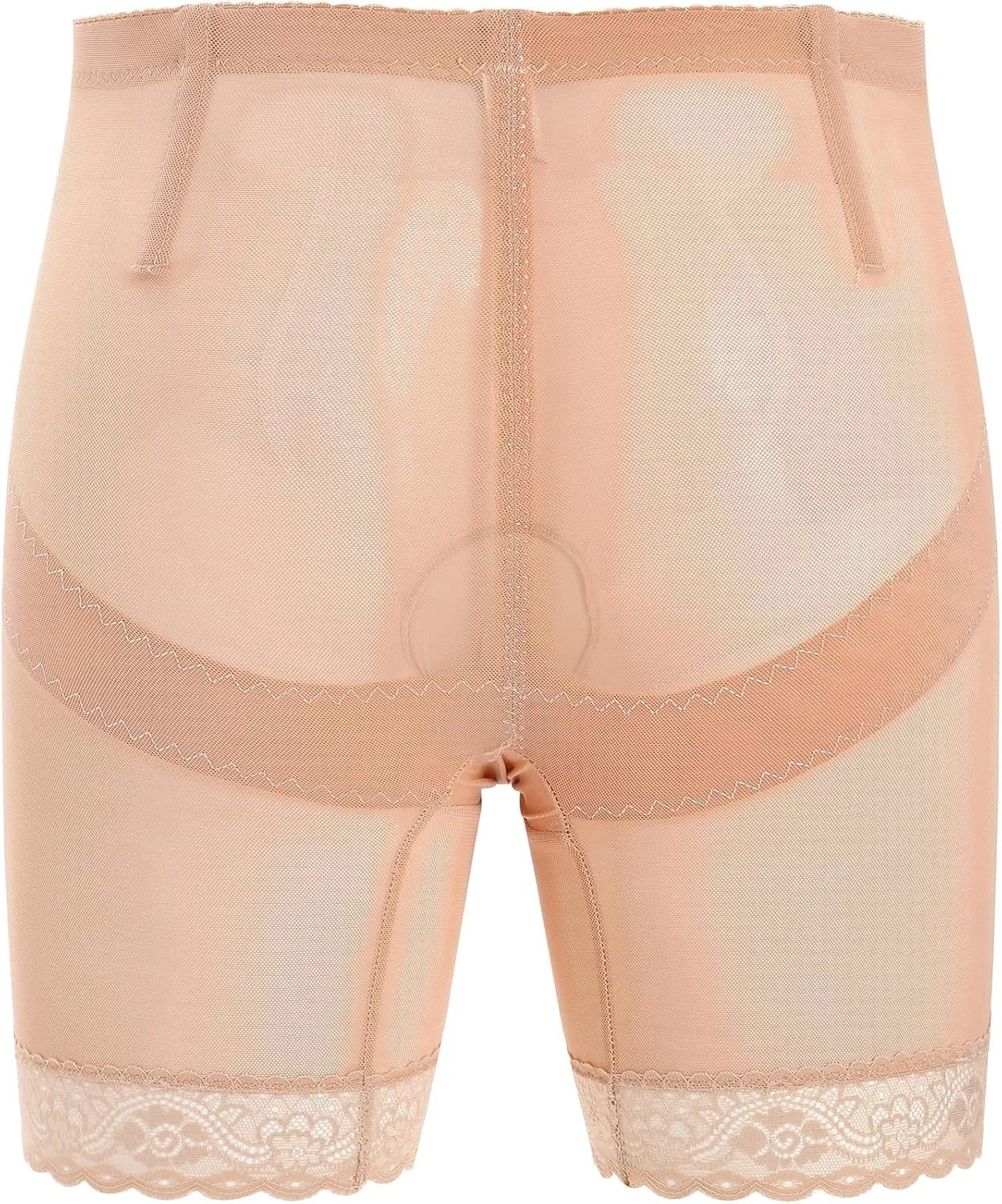 ABAFIP Men's Shapewear Lace Tummy Control Underwear High Waist Sissy Pouch Panties Girdle Waist Trainer