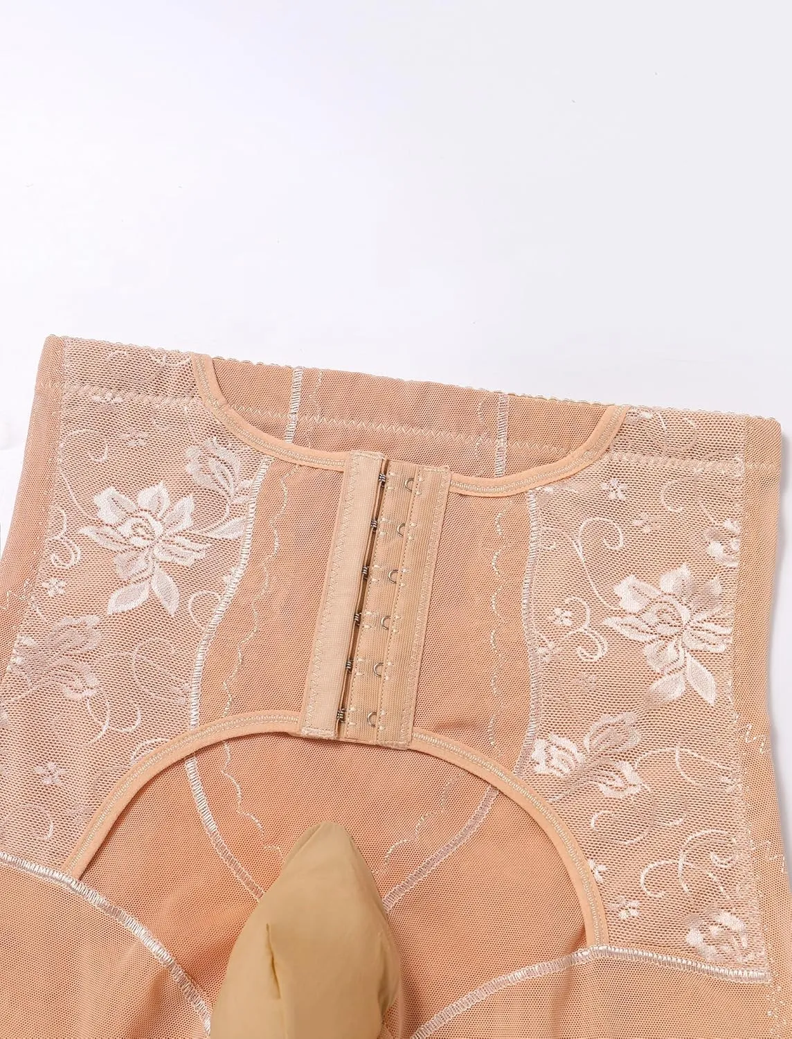 ABAFIP Men's Shapewear Lace Tummy Control Underwear High Waist Sissy Pouch Panties Girdle Waist Trainer