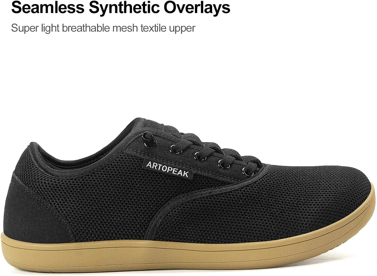 Adapt Knit Trainer Wide Toe Box Shoe with Earth-Link Grounding, Zero-Drop Sole, Breathable Knit Upper & Machine Washable Perfect for Daily Wear & Light Training