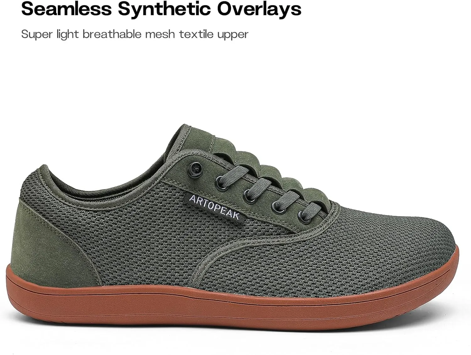 Adapt Knit Trainer Wide Toe Box Shoe with Earth-Link Grounding, Zero-Drop Sole, Breathable Knit Upper & Machine Washable Perfect for Daily Wear & Light Training