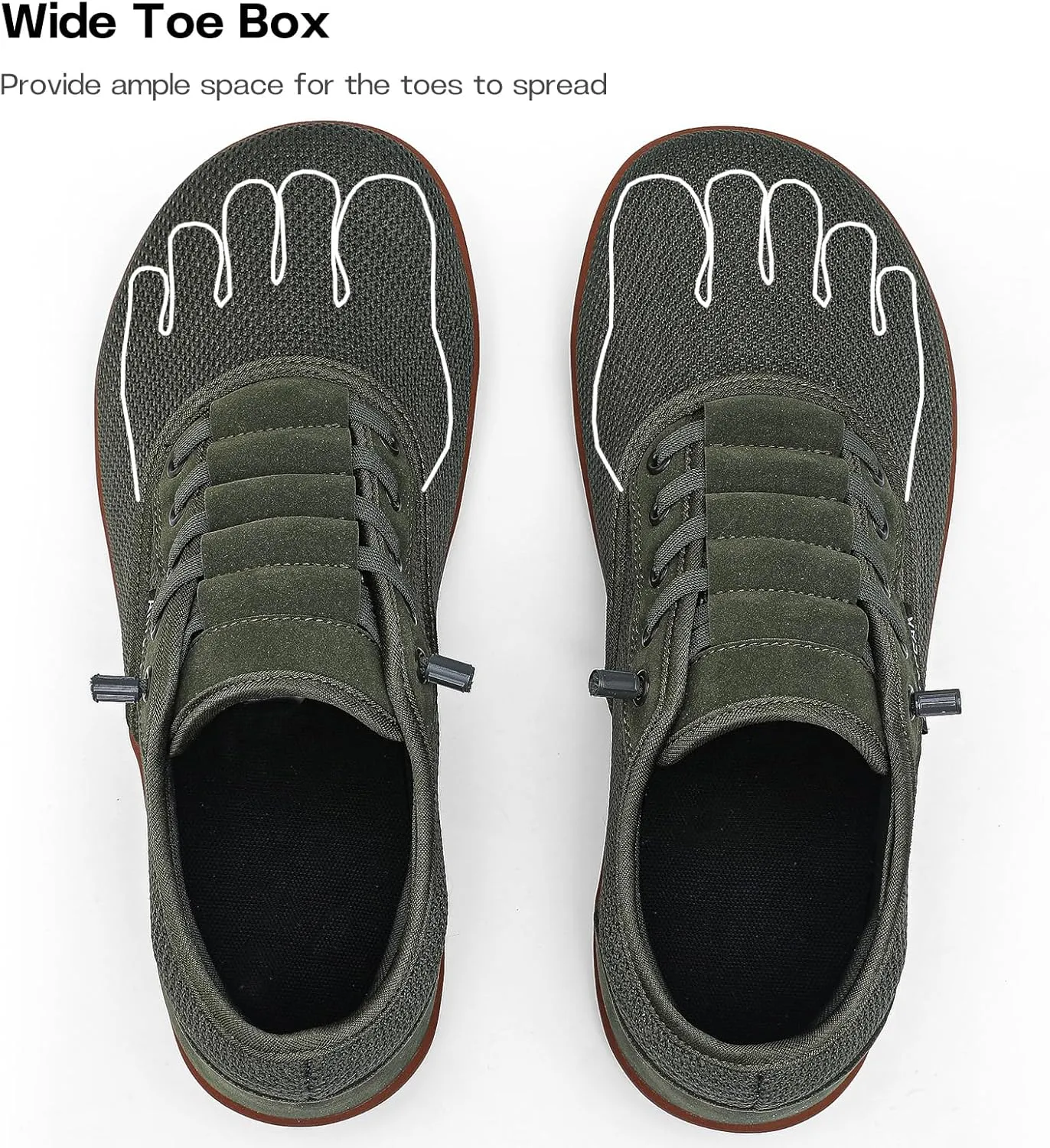 Adapt Knit Trainer Wide Toe Box Shoe with Earth-Link Grounding, Zero-Drop Sole, Breathable Knit Upper & Machine Washable Perfect for Daily Wear & Light Training