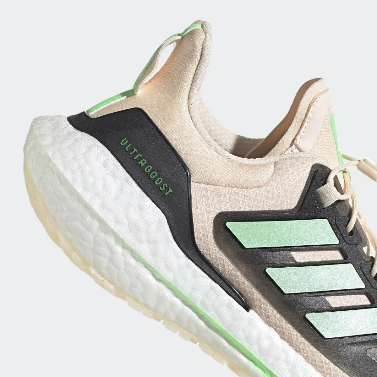 Adidas Mens Ultraboost 22 COLD.RDY 2.0 Running Shoes Orange/Green