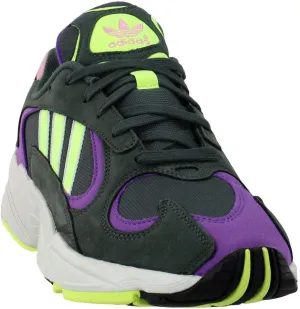 adidas Mens Yung-1 Shoes, Legend Ivy/Hi-res Yellow-Actual Purple, Black - 9