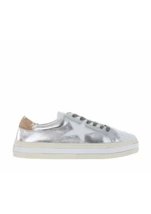 Alfie & Evie Pixie Leather Silver/White Sneaker