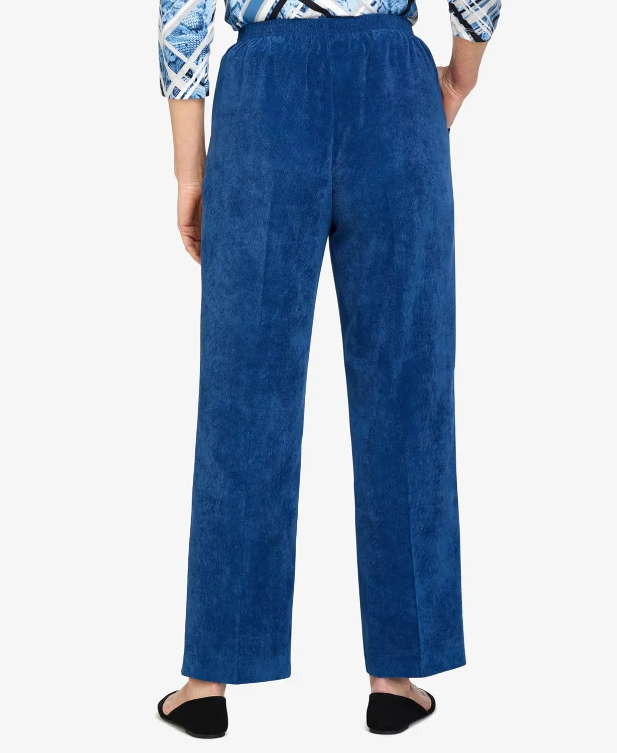 Alfred Dunner Women's Classic Corduroy Pull-on Short Length Pant