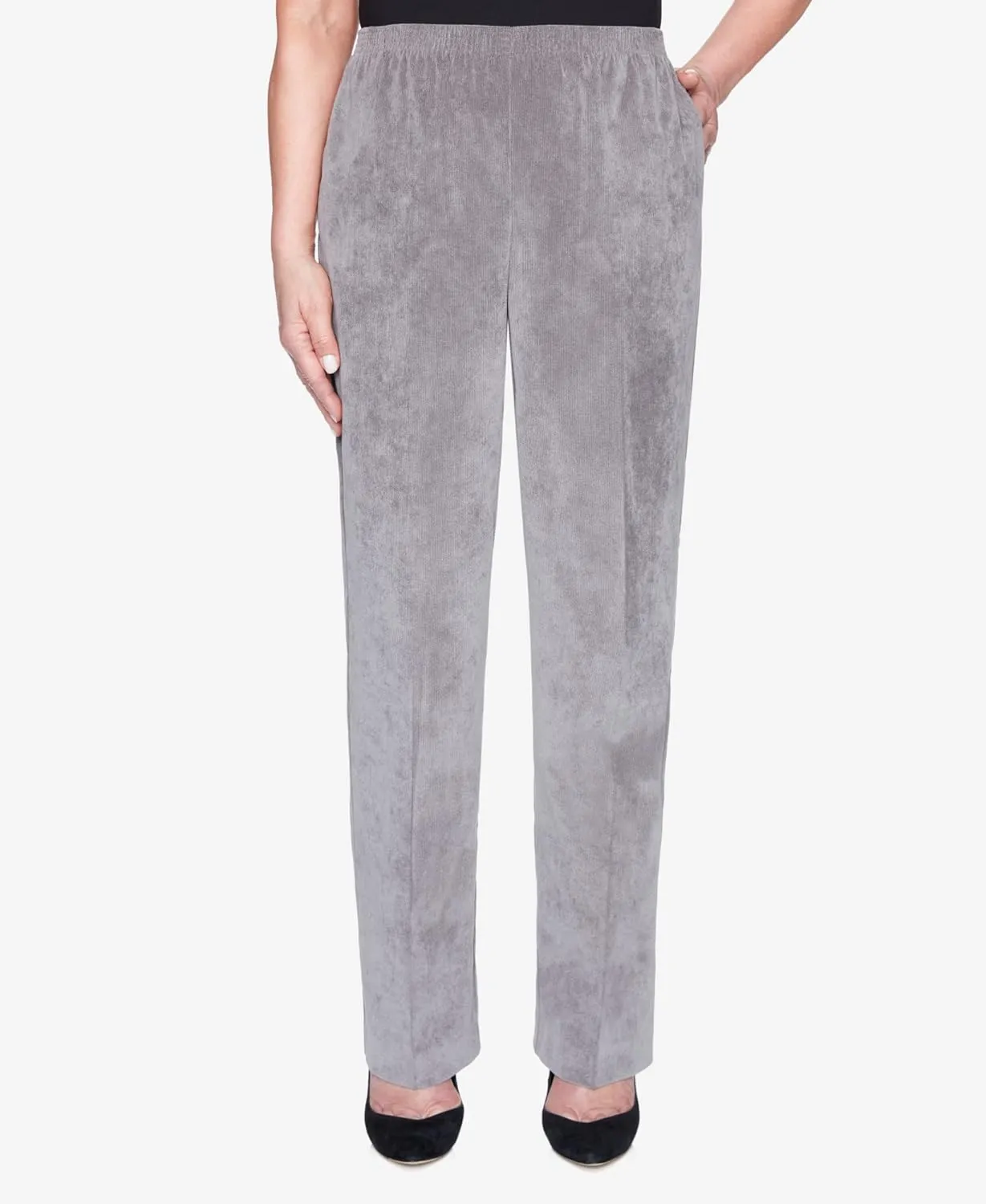 Alfred Dunner Women's Classic Corduroy Pull-on Short Length Pant