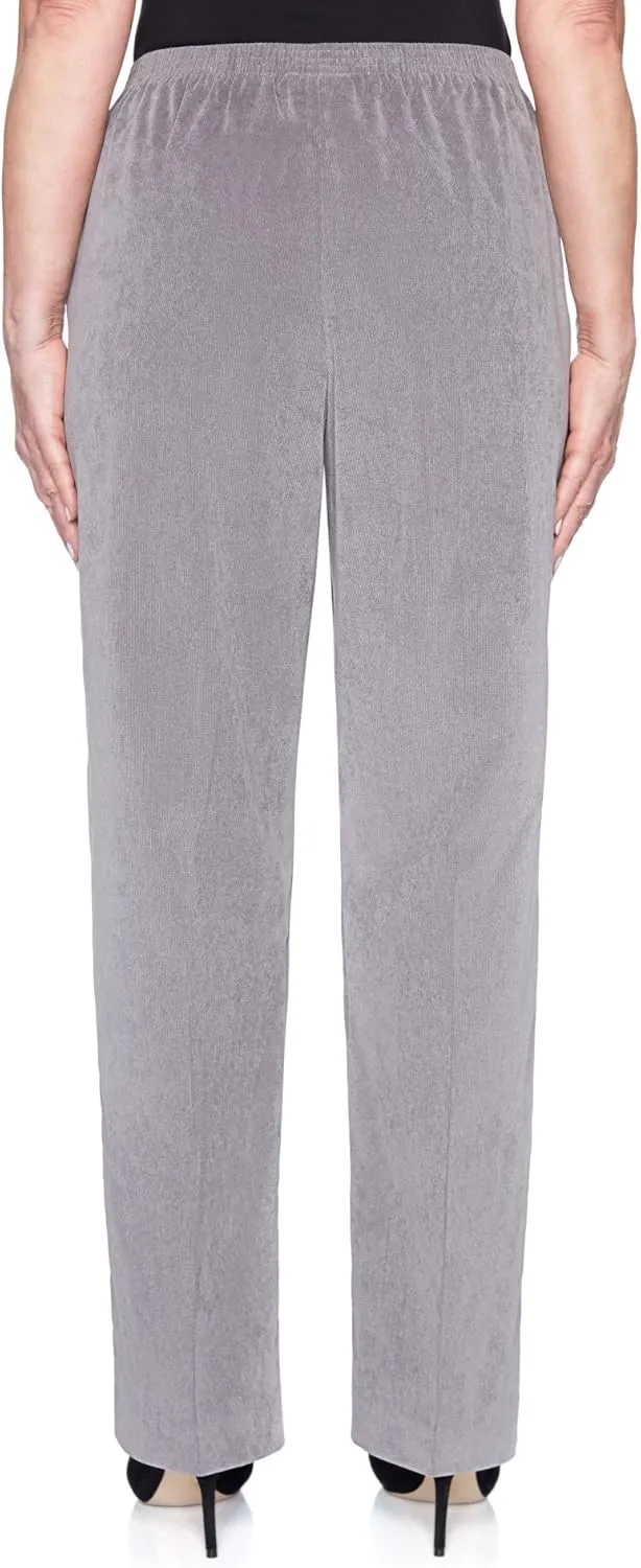 Alfred Dunner Women's Classic Corduroy Pull-on Short Length Pant