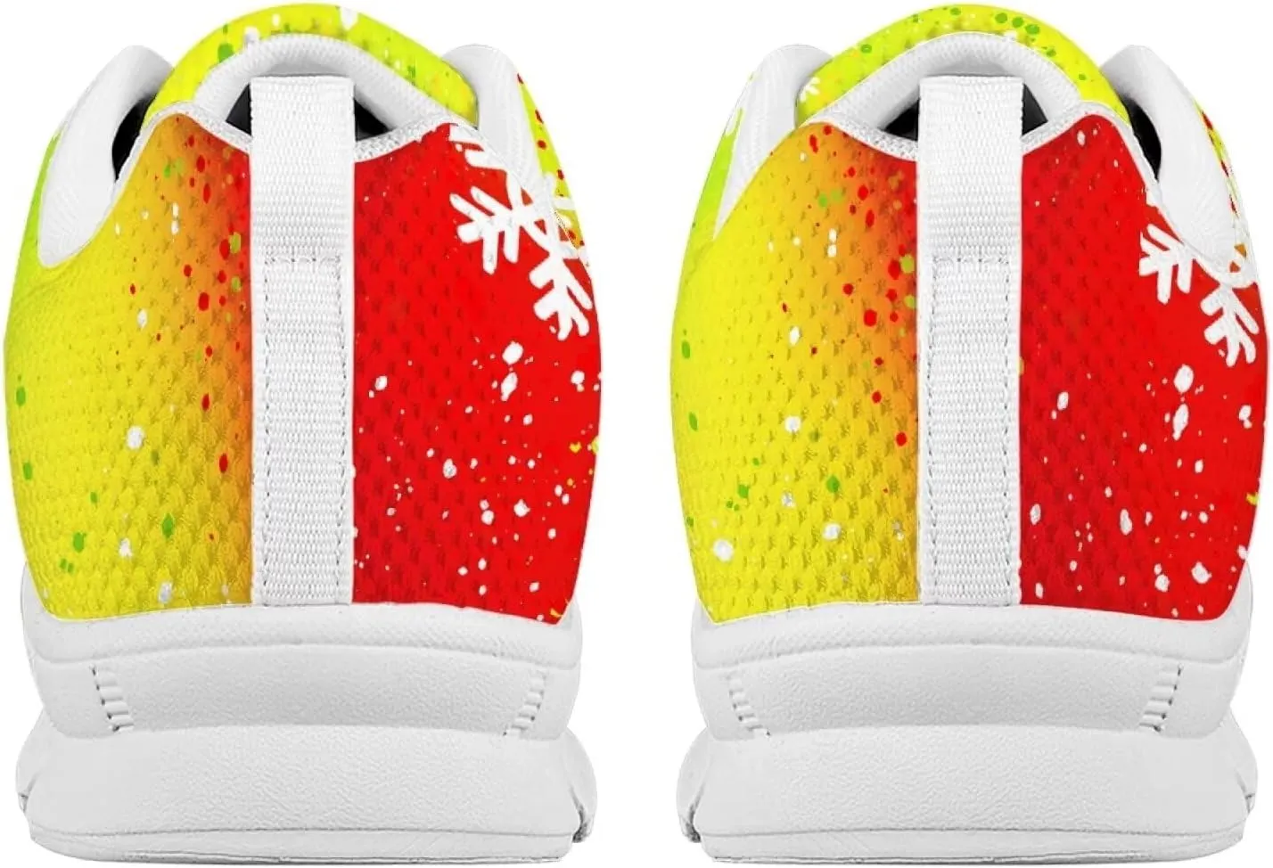 AmzPrint Women Men Workout Athletic Trainer Hiking Camping Walking Sneaker White Sole Shoes for Men Women Shoes Size 5.5-13.5