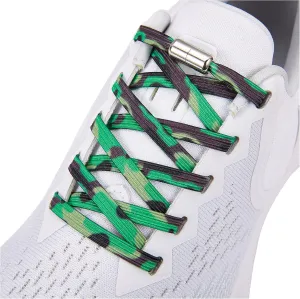 anan520 2 Pairs Elastic No Tie Shoelaces for Adults and Kids，Tieless Elastic Shoe Laces for Sneaker