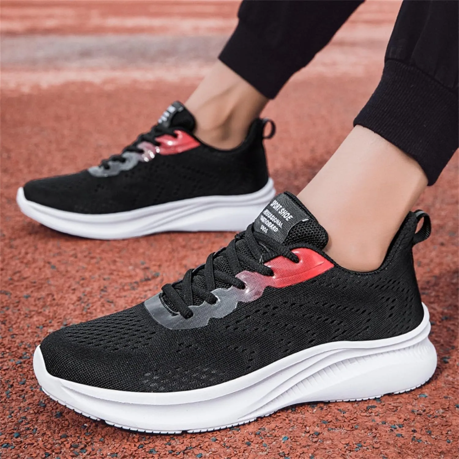 Arch Support Fitness Sneaker for Men Lightweight Breathable Slip On Running Shoe Men's Comfortable Dress Shoes