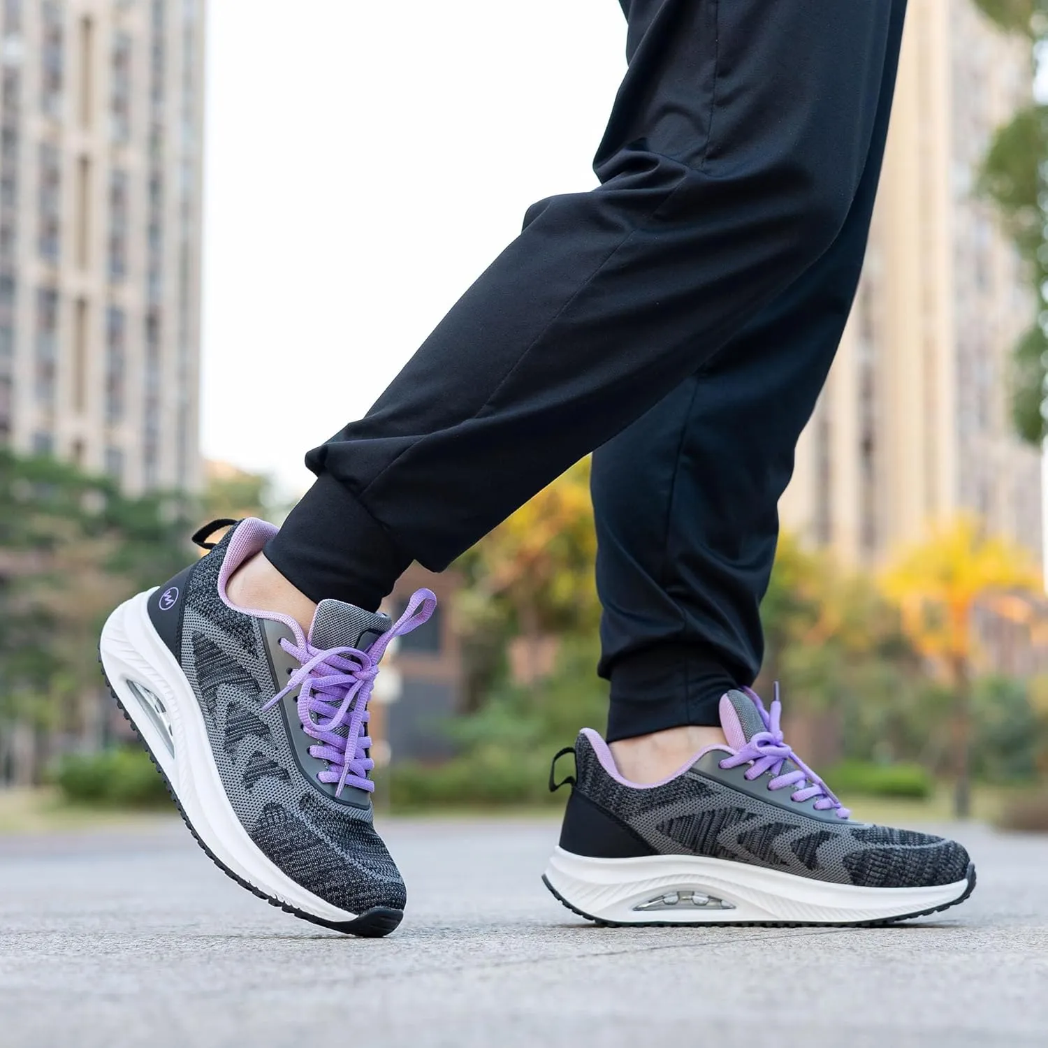 Autper Women Walking Shoes for Plantar Fasciitis Arch Support Orthotic Air Tennis Non Slip Sneakers for Foot and Heel Pain Relief All Day Standing US 5.5-11
