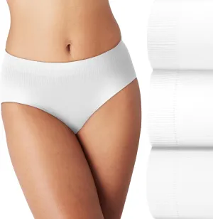Bali Women's Modern Seamless Underwear Brief Pack, Comfort Revolution Panties, No-Show Underwear for Women, 3-Pack