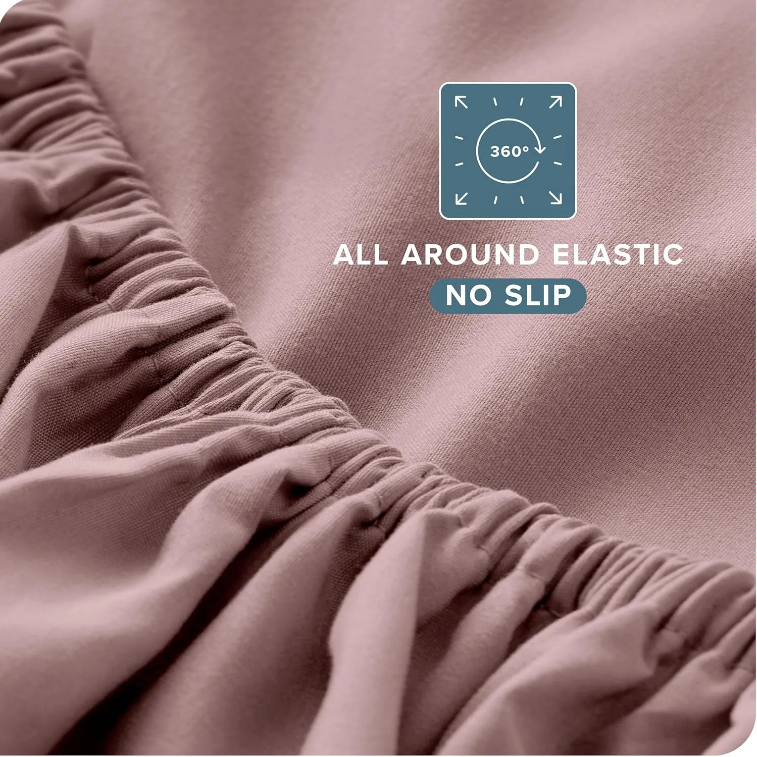 Bare Home Queen Sheet Set - Luxury 1800 Ultra-Soft Microfiber Bed Sheets - Double Brushed - Deep Pockets - Easy Fit - 4 Piece Set - Bedding Sheets & Pillowcases (Queen, Mauve)