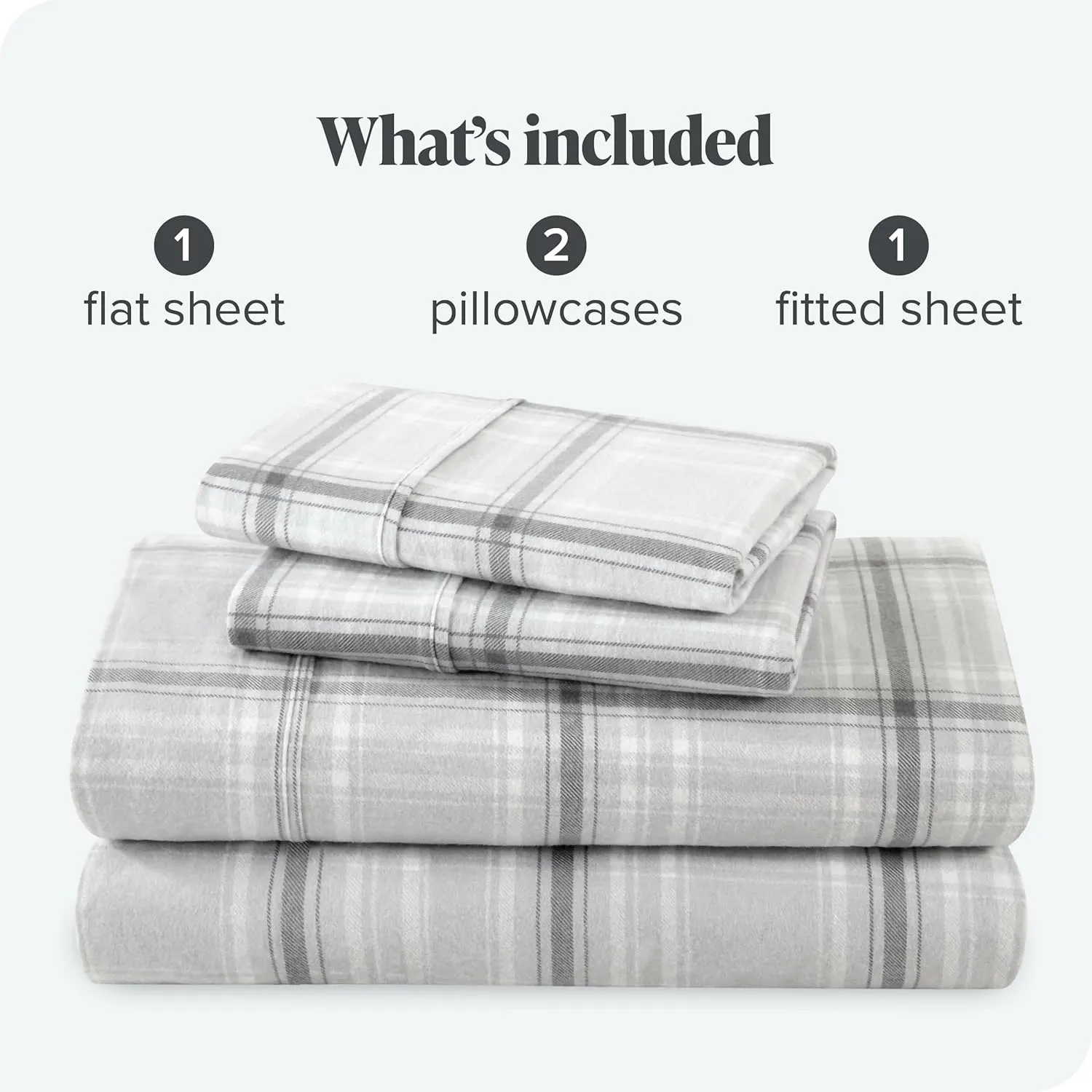 Bare Home Queen Sheet Set - Luxury 1800 Ultra-Soft Microfiber Queen Bed Sheets - Double Brushed - Deep Pockets - Easy Fit - 4 Piece Set - Bedding Sheets & Pillowcases (Queen, Tartan Plaid)