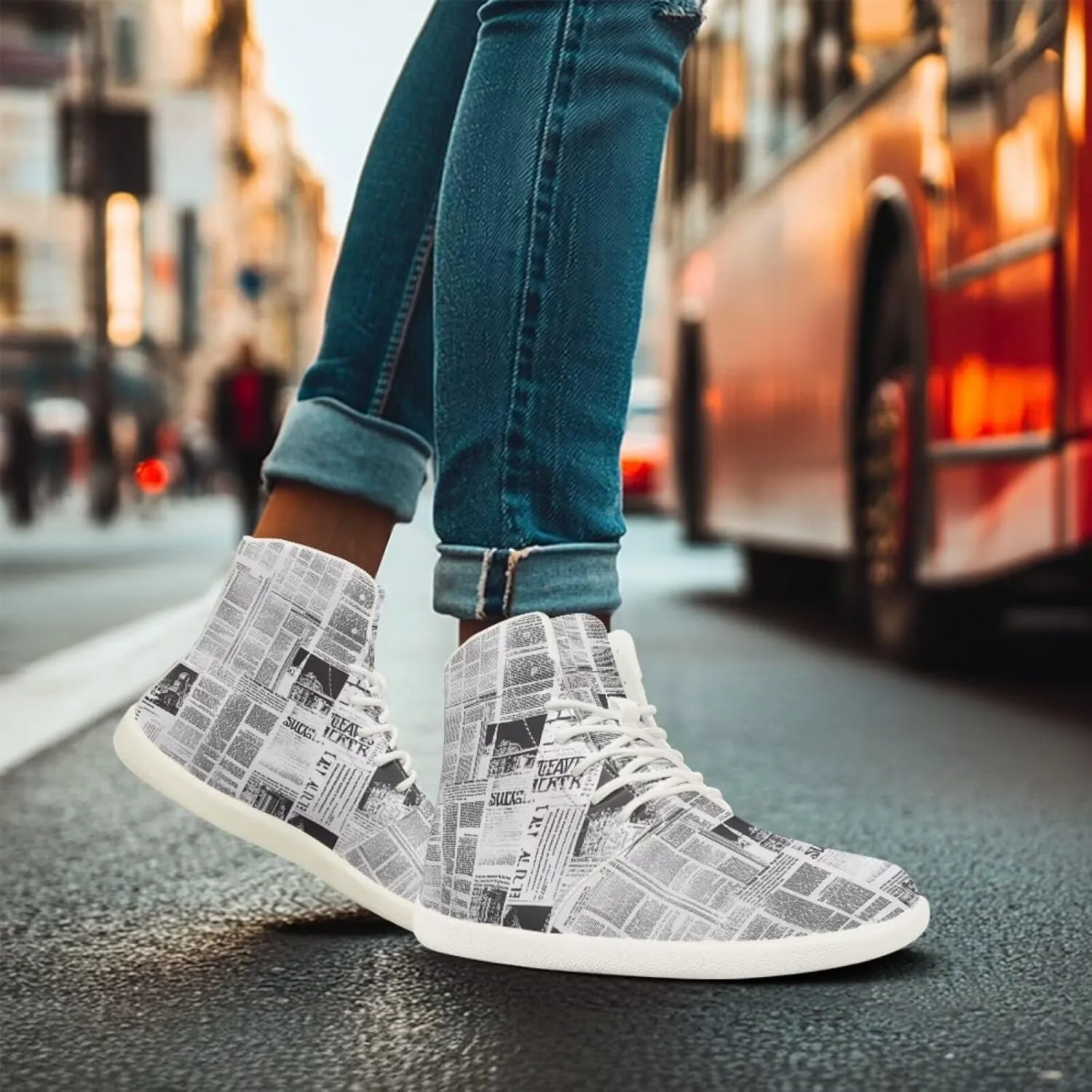 Barefoot Minimalist Shoes Mandala Style Women Wide Width Fashion Sneaker Non-Slip Sneakers Lightweight PU Leather