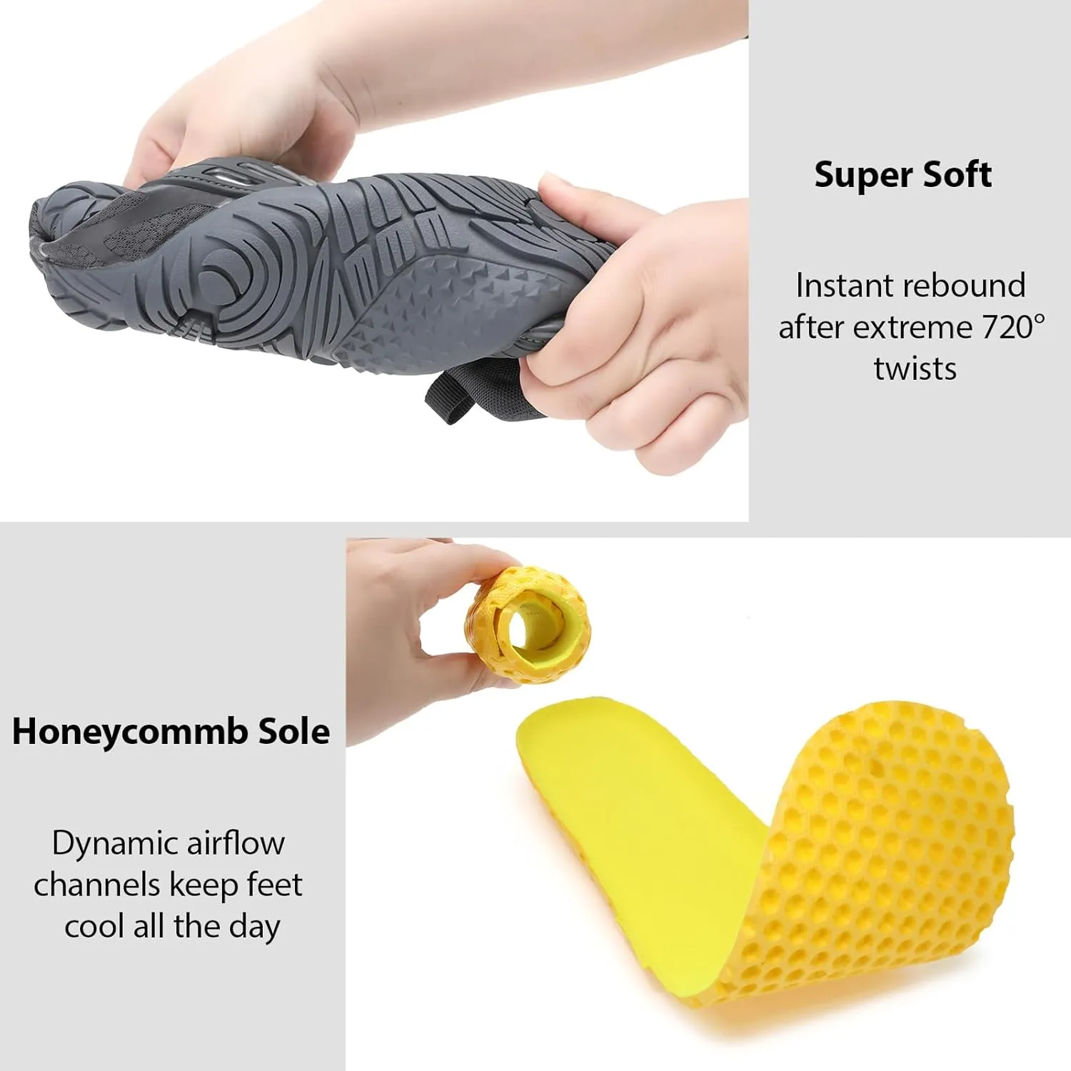 Barefoot Shoes Men Wide Toe Box Zero Drop Minimalist Shoes for Workout Cross-Trainer Walking Hiking Water Weightlifting Grounded Footwear