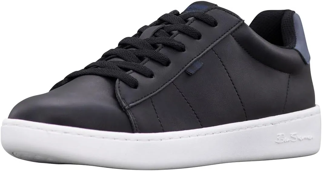 Ben Sherman Mens Hampton Lace Up Sneakers Shoes Casual - White