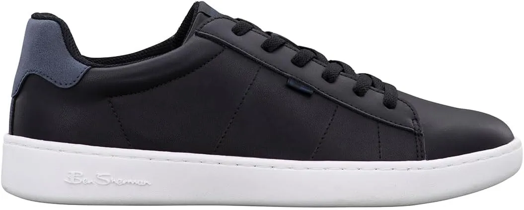 Ben Sherman Mens Hampton Lace Up Sneakers Shoes Casual - White