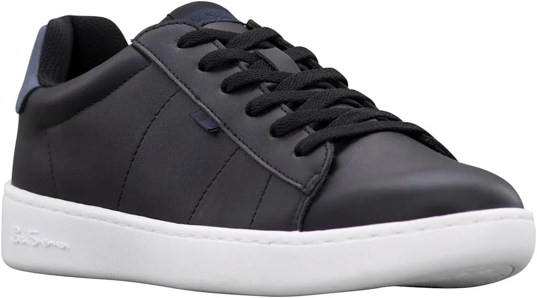 Ben Sherman Mens Hampton Lace Up Sneakers Shoes Casual - White