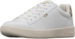 Ben Sherman Mens Hampton Lace Up Sneakers Shoes Casual - White