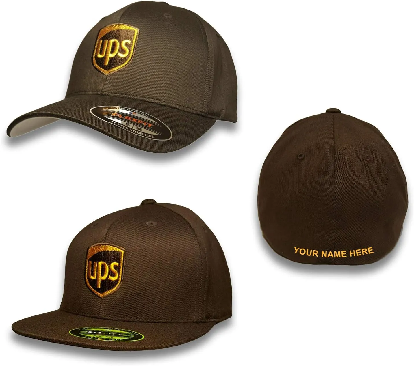 BestSyracuse Personalized UPS Fitted Embroidered Hat Baseball Cap