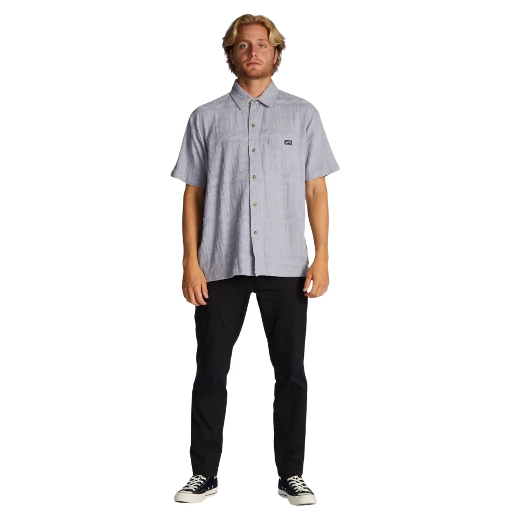 Billabong Loafer Button Up Shirt Grey Violet