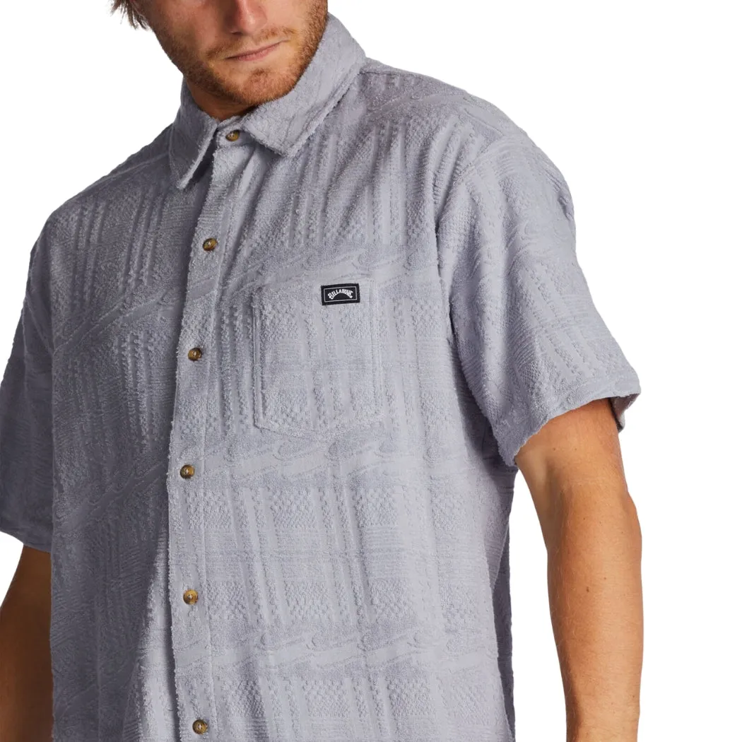 Billabong Loafer Button Up Shirt Grey Violet