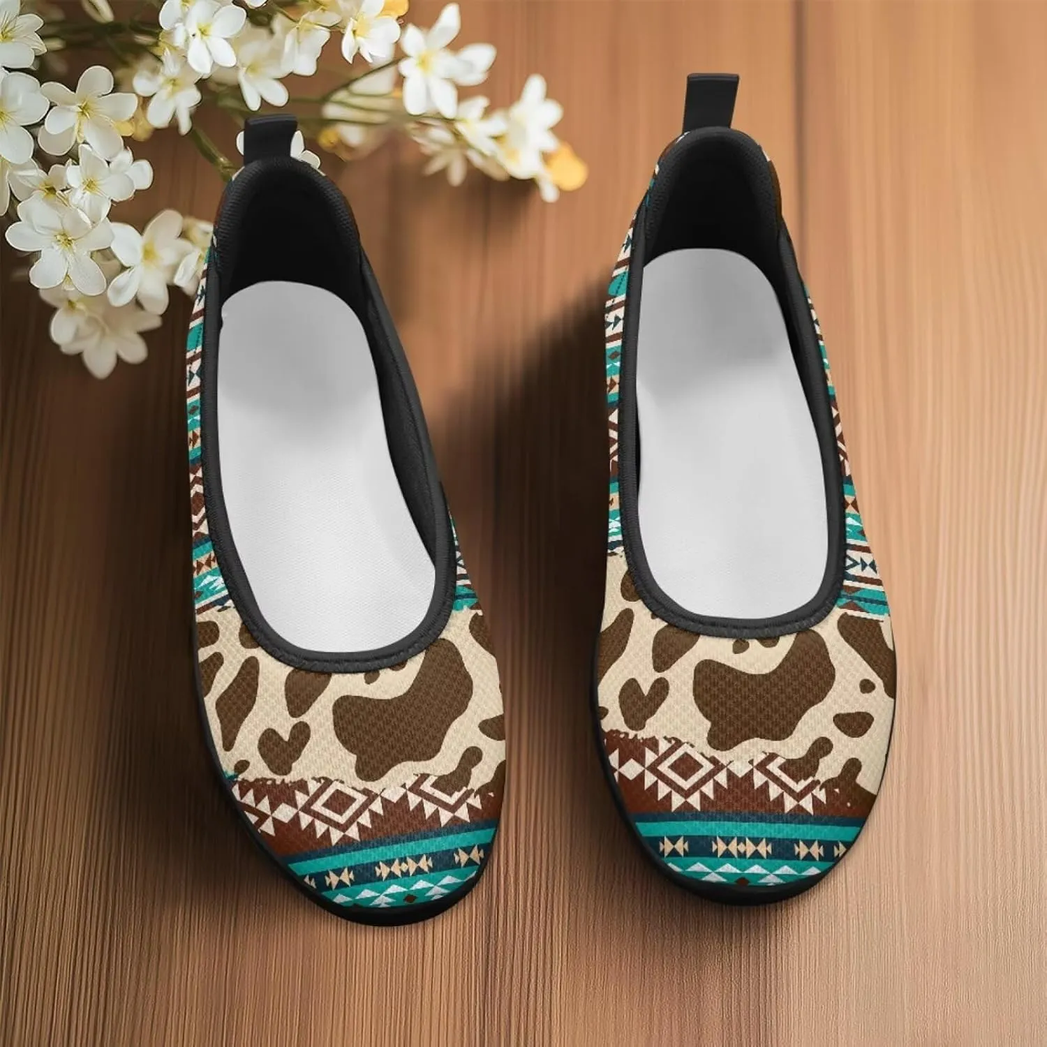 Binienty Ladies Slip on Loafer Shoes Womens Dress Clothes Flats Mesh Nurse Walking Sneakers with EVA Sole Anti Skid