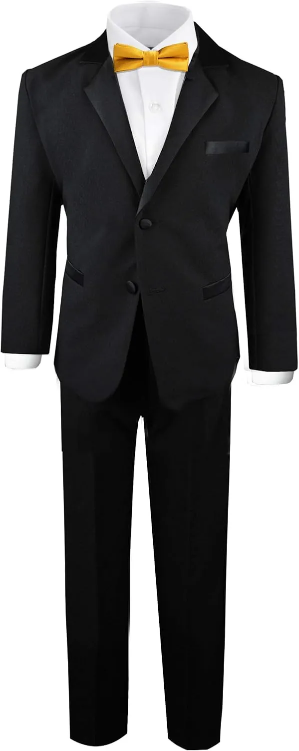 Black n Bianco Boy's Modern Tuxedo Dresswear Set