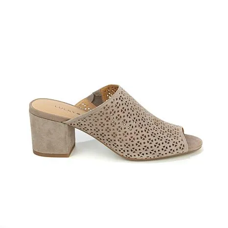 Block Brand Mule Suede Lucky Taupe Heel Client-focused service Islandro 2 Exclusive promotion Bringle