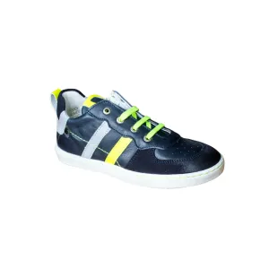 Bo-Bell Shoes | Landor Lace Up | Dark Navy & Yellow