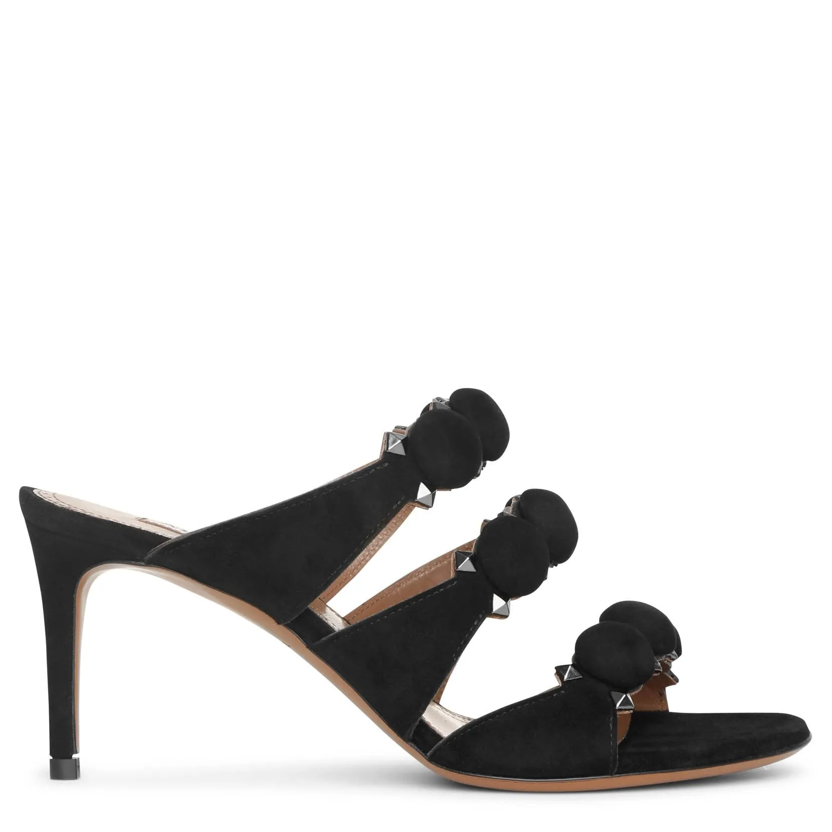 Bombe 70 black suede mules